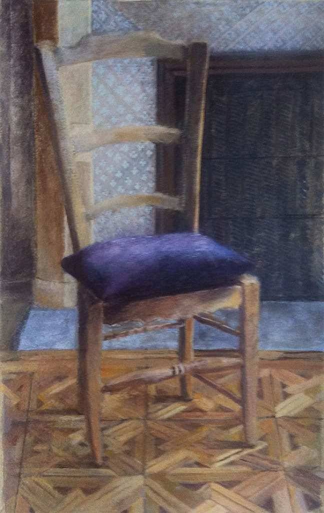 Chaises, œuvre 2, Tempera sur papier — Emmanuel Billon