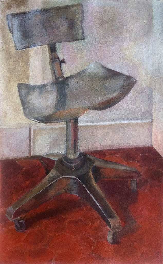 Chaises, œuvre 7, Tempera sur papier — Emmanuel Billon
