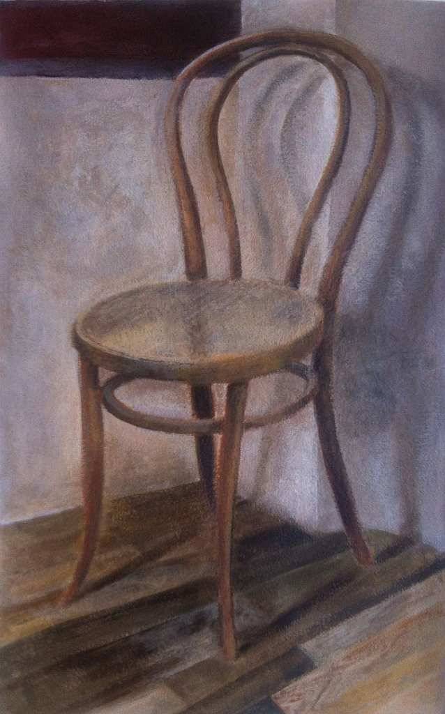 Chaises, œuvre 8, Tempera sur papier — Emmanuel Billon