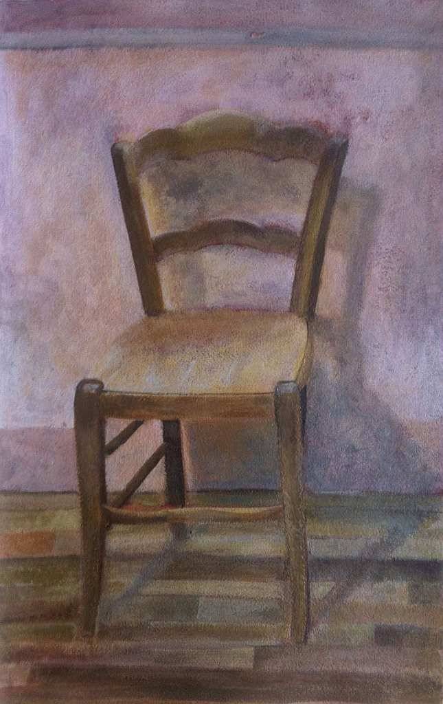 Chaises, œuvre 10, Tempera sur papier — Emmanuel Billon