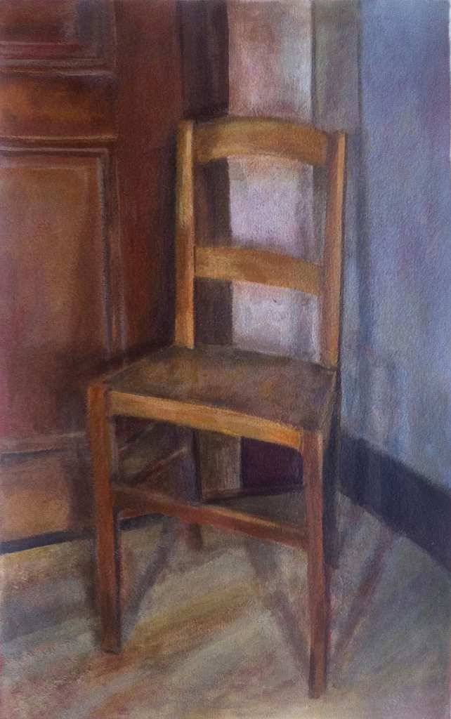 Chaises, œuvre 11, Tempera sur papier — Emmanuel Billon