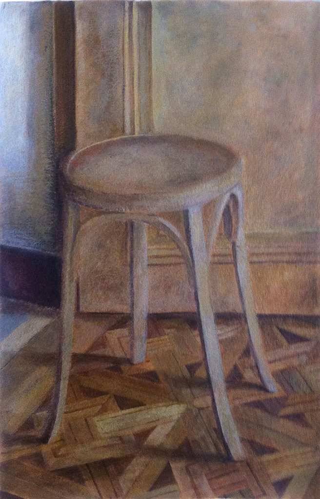 Chaises, œuvre 12, Tempera sur papier — Emmanuel Billon