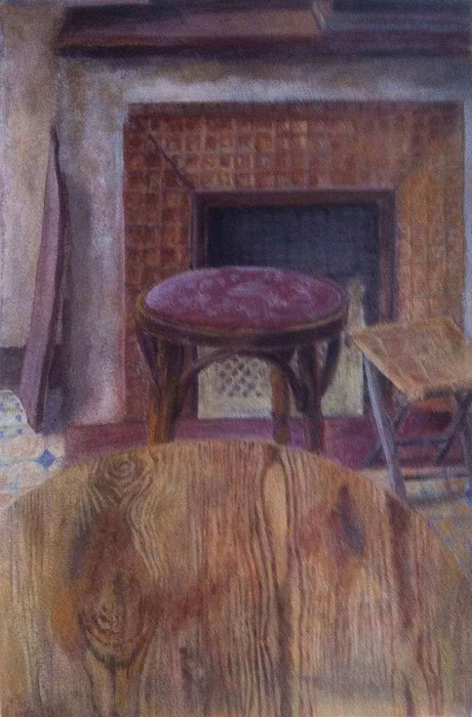 Chaises, œuvre 13, Tempera sur papier — Emmanuel Billon