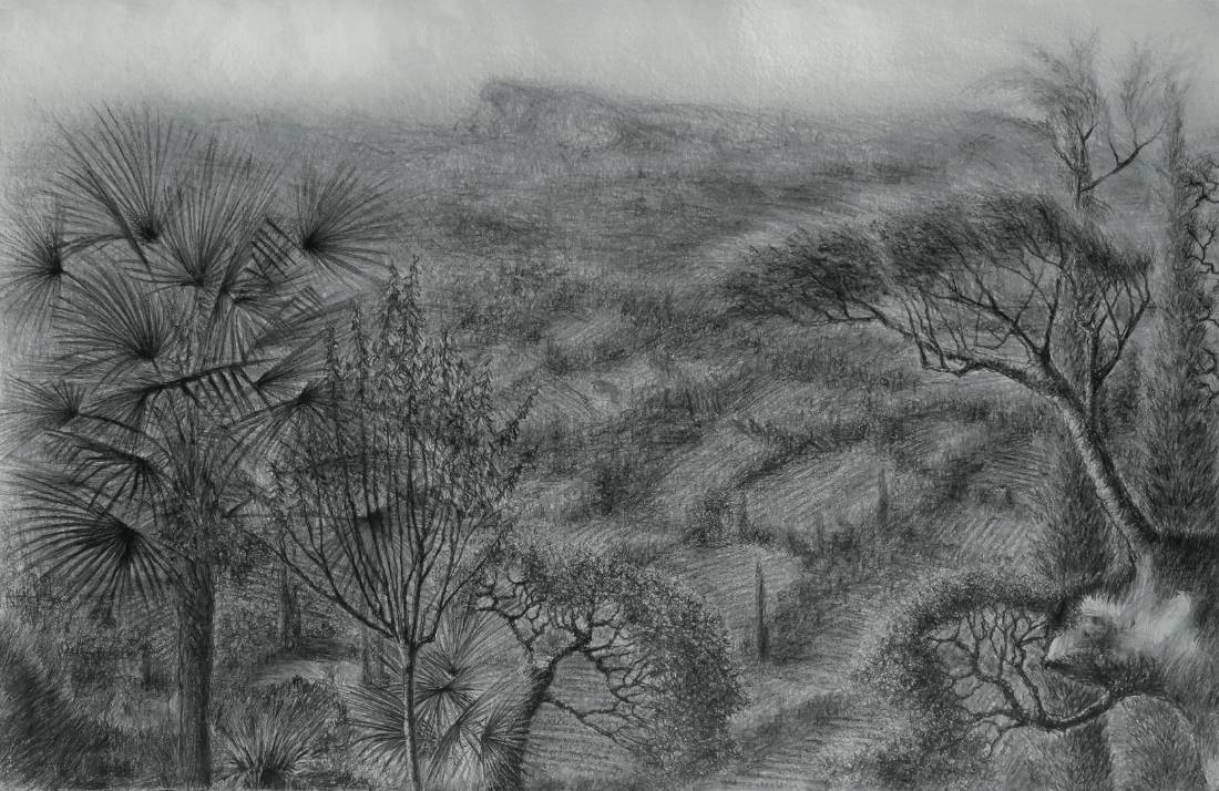 Danse macabre, œuvre 8, Dessin (fusain) sur papier — Emmanuel Billon
