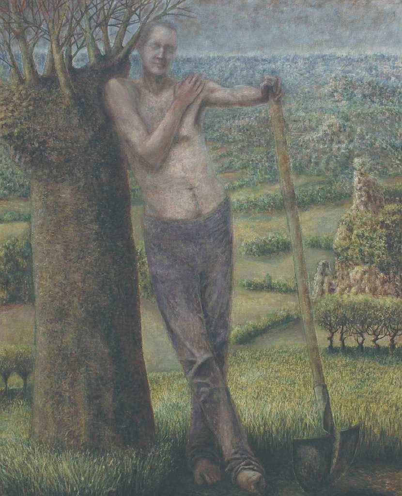 La semaine d'un jardinier, Dimanche, Huile — Emmanuel Billon