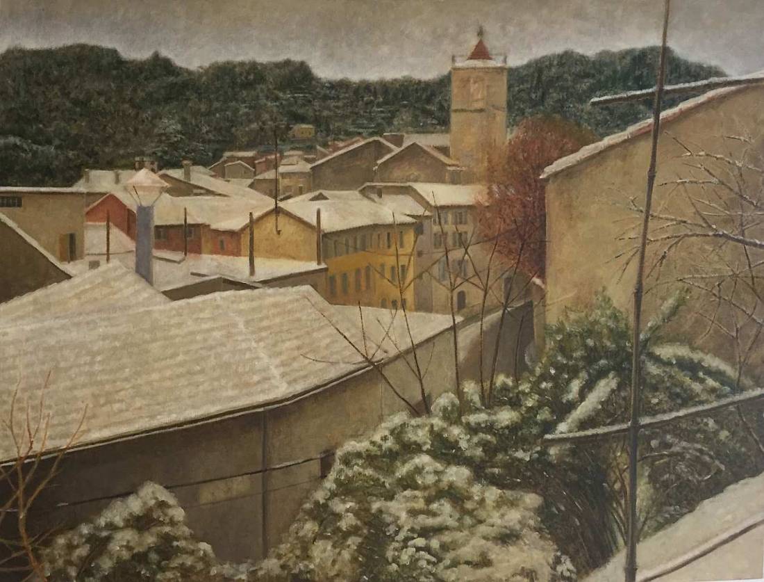 Paysages du Var, œuvre 4, Huile — Emmanuel Billon
