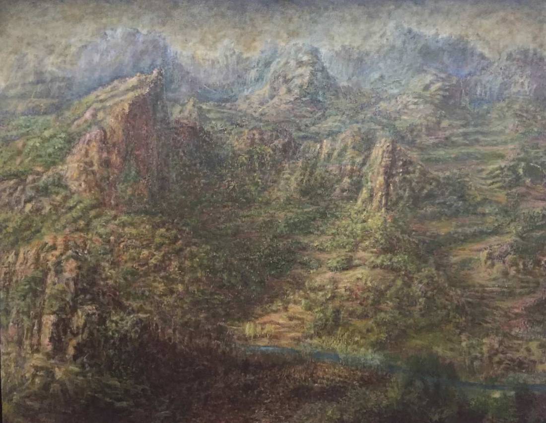 Paysages du Var, œuvre 6, Huile — Emmanuel Billon