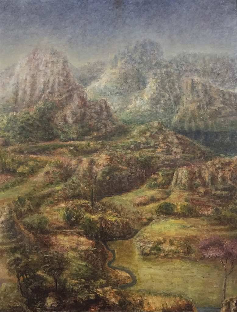 Paysages du Var, œuvre 7, Huile — Emmanuel Billon