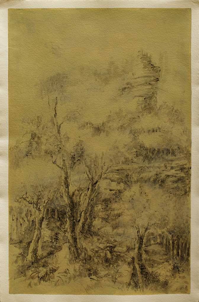 Paysages — tempera, œuvre 19, Tempera sur papier — Emmanuel Billon